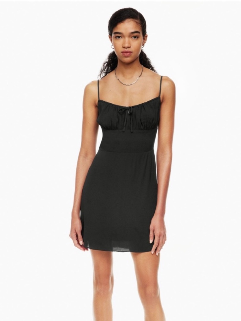 Aritzia Sunday Best Delilah Mini Dress Black Size Large
